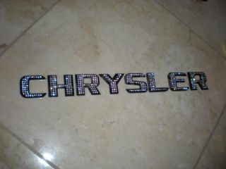 Iced Out Emblems Black Chrome Crystal Letters Numbers