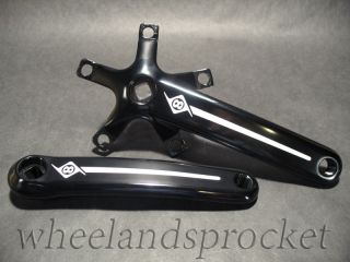 Fixed Gear Track Bike Cranks Crankset 155mm 155 Black