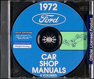 1972 Lincoln Repair Shop Manual CD Town Car Continental and Mark IV 4