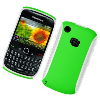 For Rim Blackberry Curve 8520 8530 9300 Hybrid Gel Hard Snap on Case