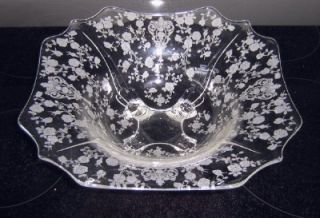 Gorgeous Cambridge Rose Point 4 Footed Flared Rim Bowl