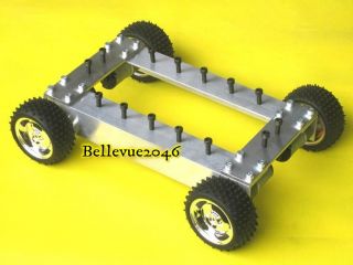2WD DIY Robot Car Chassis Set with Stepping Motor 12V 250rpm Robust