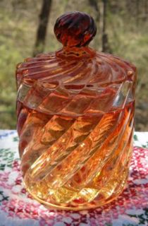 Vintage Baccarat Rose Tiente Powder Jar