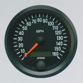 VDO Cockpit Series Speedometer 0 160 MPH 3 3 8 Dia Electrical 437053