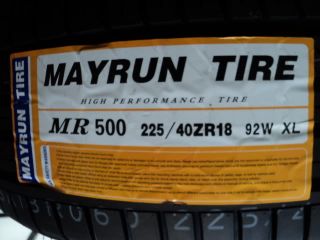 New Mayrun MR500 225 40R18 Tire 225 40 18