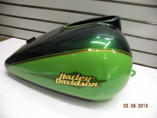 Harley Gas Fuel Tank Touring Classic Ultra Green Envy 2007 FL Road