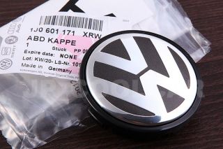 X4 Genuine Volkswagen Wheel Centre Emblem Caps VW Golf MK4 Bora Beetle