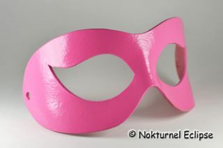 Pink Leather Mask Costume Role Play Mardi Gras Party
