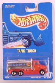 Hot Wheels Blue Card Collector 147 Unocal Tank Truck