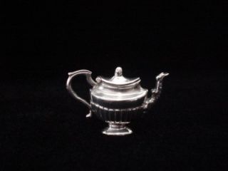 Exceptional Vintage /Antique Miniature Solid Sterling Silver Tea and