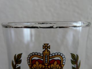 1977 The Queens Silver Jubilee Glass Goblet