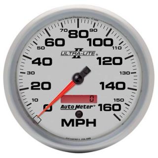 Lite II Analog Speedometer 0 160 MPH 5 Dia Electrical 4989