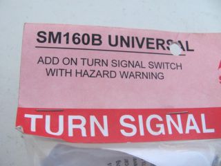 Shee Mar SM160B Universal Turn Signal Switch Black Rat Rod Tractor