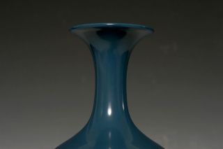 Fantastic Chinese Porcelain Qing Antique Blue Glaze Vase Marks M210