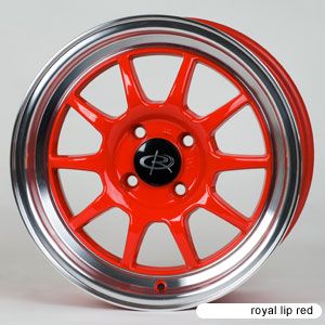 Rota GT3 15x7 4x100 ET40 67 1 Hub Red Rims Wheels