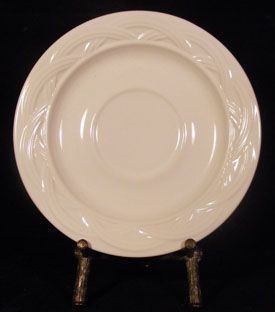 Pfaltzgraff Stoneware Acadia White Saucers Plates Braid