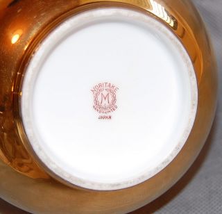 Noritake Japan Gold Body Pink Rose Porcelain Vase