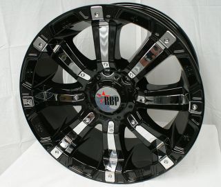 20 inch 94R Rolling Big Power RBP Black Rims Wheels
