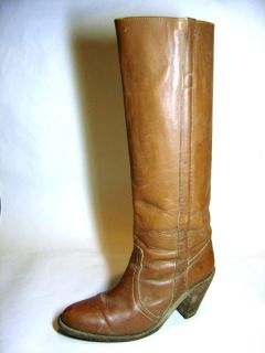 Excellent Gently Worn Frye High Heel Knee Boots Womens Size 9 B