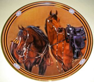Susie Morton on Range Trailblazers Horse Plate BX COA