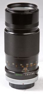 Canon FD 200mm F 4 s s C Manual Focus Lens