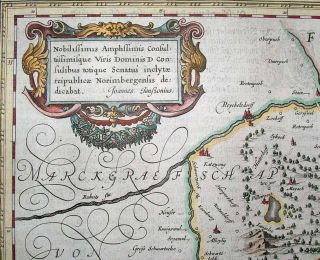 1633 Jansson Ortelius Nöttelein Map Nürnberg Nuremberg