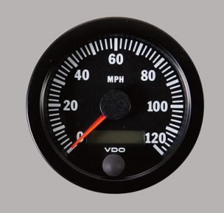 VDO Vision Series Speedometer 0 120 MPH 3 1 8 Dia Electrical 437151