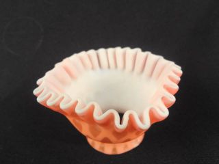1880s Apricot Pink Mother of Pearl Miniature Kerosene Oil Shade