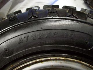 ATV Suzuki Lt 230 E Quadrunner Front Wheels Tires 4 Max Carlisle 22 x