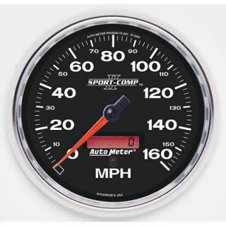 Autometer Sport Comp II Analog Speedometer 0 160 MPH 5 Dia Electrical
