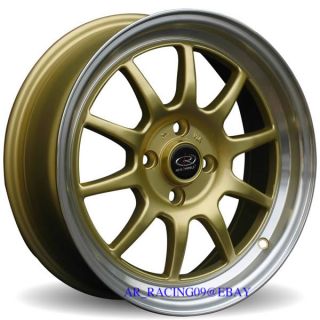 15 Rota Rims GT3 Gold Cobalt Lancer Integra Del Sol XA