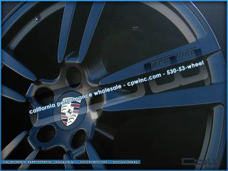 Porsche 22 inch Cayenne Wheel and Tire Package Turbo Matte Black Audi