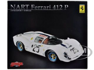 Brand new 118 scale diecast model of Ferrari 412 P NART #25 After