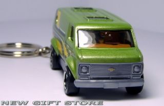 Key Chain 1975 1976 1977 1978 1979 1980 Green Chevy Van