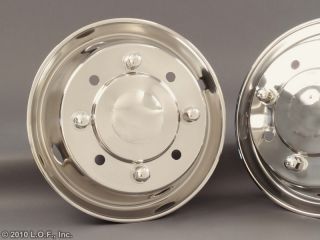 90 2002 Chevy GMC 19 5 x 6 75 Stainless Dually Wheel Simulators Liners