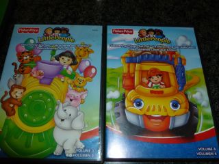 Fisher Price Little People DVD Lot of 6 Vol 1 2 3 4
