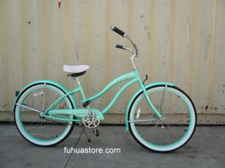 New 26 Beach Cruiser Bicycle Bike Micargi Rover Lady Mint Green