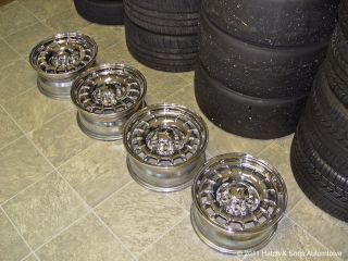 Benz Chrome Wheels Rims 6.5 x 14 Factory ET30 6 1/2 380 450 SL SEL SLC