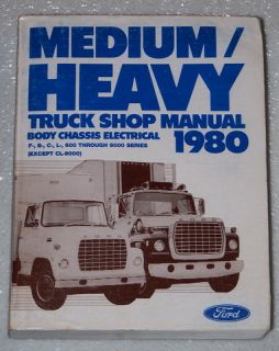 1980 Ford Medium Heavy Duty Truck F600 F700 LT9000 B600 Shop Service