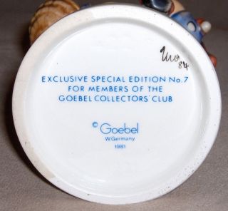 Hummel Goebel Figurine WHAT NOW Exclusive Special Edition Collectors