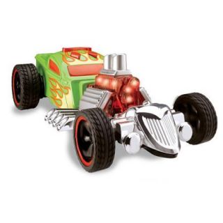 Hot Wheels Super Stunt Rat Bomb Dragster Toy Lights Up & Makes Sounds