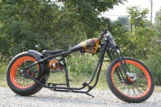 ROLLING CHASSIS, HARLEY PROJECT MOTORCYCLE, V TWIN ABANDONED BIKE, NEW