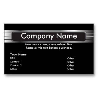 Graphic Metal Business Card template by JoyOfLife