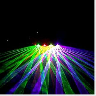 NEU 370mw 4 fach RGPY DMX disco stage DJ laser light