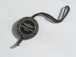 Breitling Badge Siegel schwarz black Button Etikett Preisschild