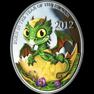Niue 2012 1$ Year of the Dragon   Baby Proof Silver Coin