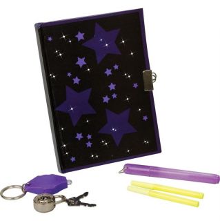 NEW Secret Diary Set, Invisible Ink Pen, Padlock, Torch