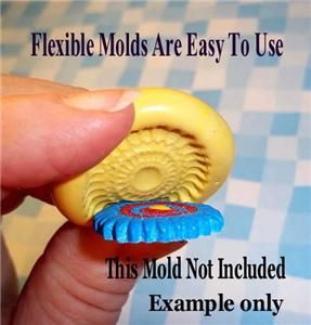 Seahorse Flexible Push Mold   Polymer Clay Fimo   A123