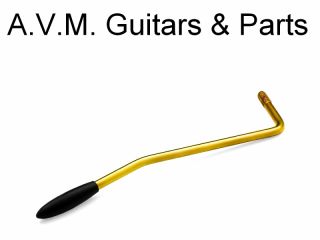 Fender Strat Style Tremolo Vibrato Arm Hebel 5 mm Chrom, Schwarz, Gold
