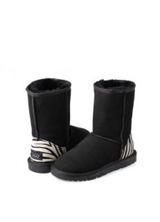 UGG 3/4 Boots With Zebra Print